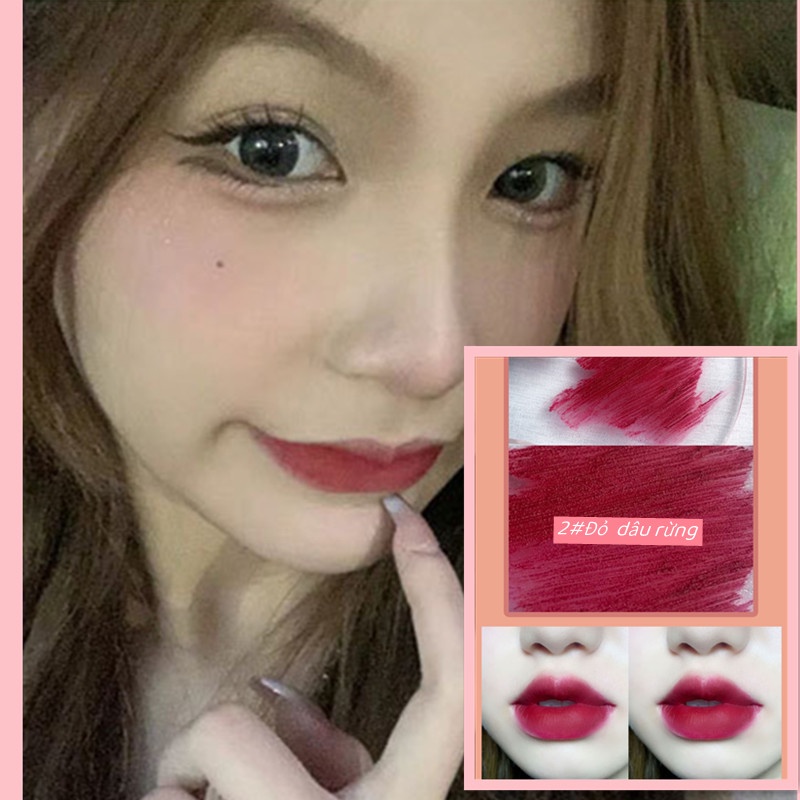 HERORANGE  Son lì mềm mại mịn màng Dưỡng Ẩm chống thấm nước màu sắc tươi sáng trẻ trung bền lâu trôi Chất Lượng Cao