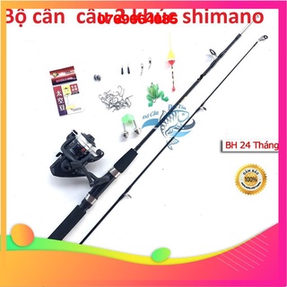 Bộ cần câu máy cần câu 2 khúc đặc kèm + máy câu 200 cuốn sẵn cước + full set phụ kiện -Đ𝗢̂̀𝗖𝗔̂𝗨𝟭𝟲𝟳
