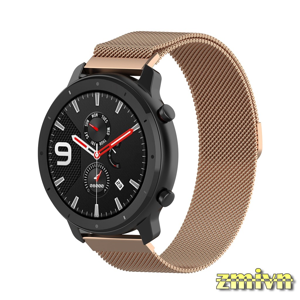 Dây đeo milanese loop nam châm thép không gỉ Amazfit GTR 42mm 47mm