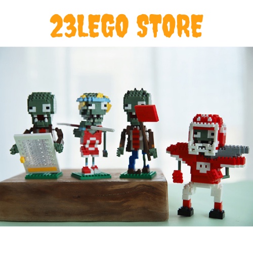 Bộ đồ chơi xếp hình lego nhân vật Plant vs Zombie dễ thương (Hàng Có sẵn và Order), Bộ đồ chơi lắp ráp trò chơi PvZ
