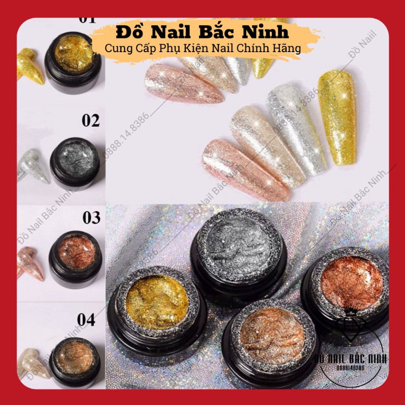 Gel Nhũ Vẽ Viền Móng Nail Loại Đặc Huaxi Đủ Màu Siêu Đẹp