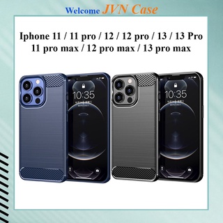 Ốp lưng dẻo Iphone 11, 11 Pro, 11 Pro max, IP 12, 12 Pro, 12 Pro max, IP 13, 13 Pro, 13 Pro max chống sốc vân sợi cacbon