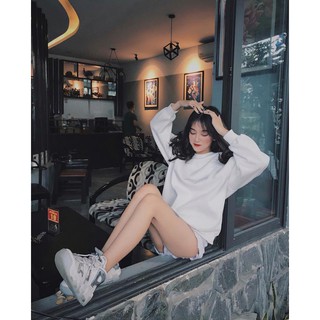 Áo Sweater Basic Trơn Đủ Màu