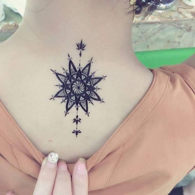 Hình xăm dán mã x365.Xăm dán tatoo mini tạm thời, size &lt;10x6cm