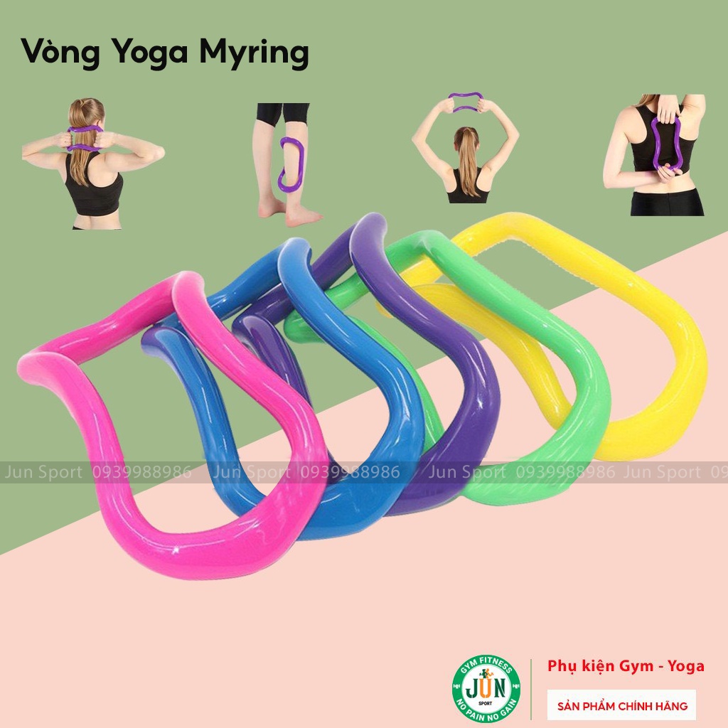 Vòng yoga Myring nhựa ABS Cao Cấp Jun Sport size 23,5 x 13,5 x 8cm
