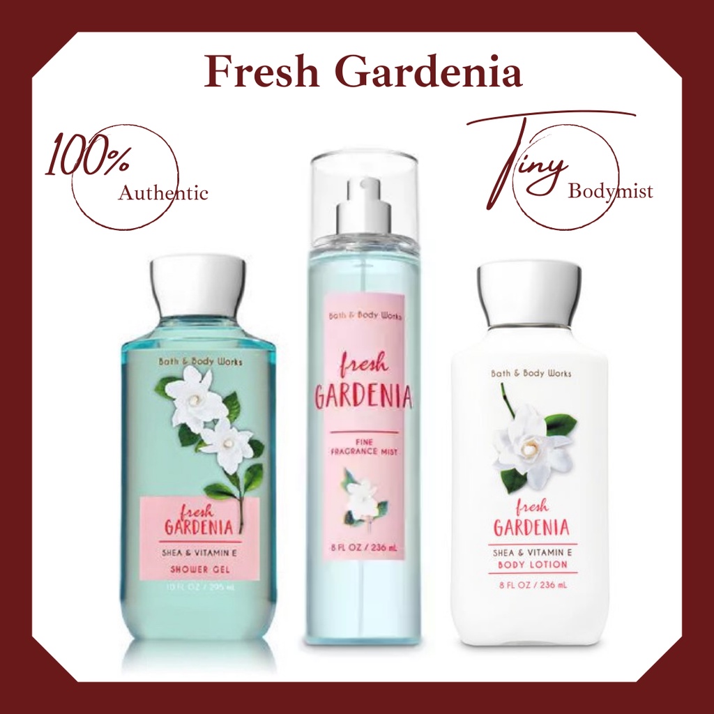 Bộ sản phẩm xịt thơm toàn thân bodymist và Bath & Body Works: Fresh Gardenia