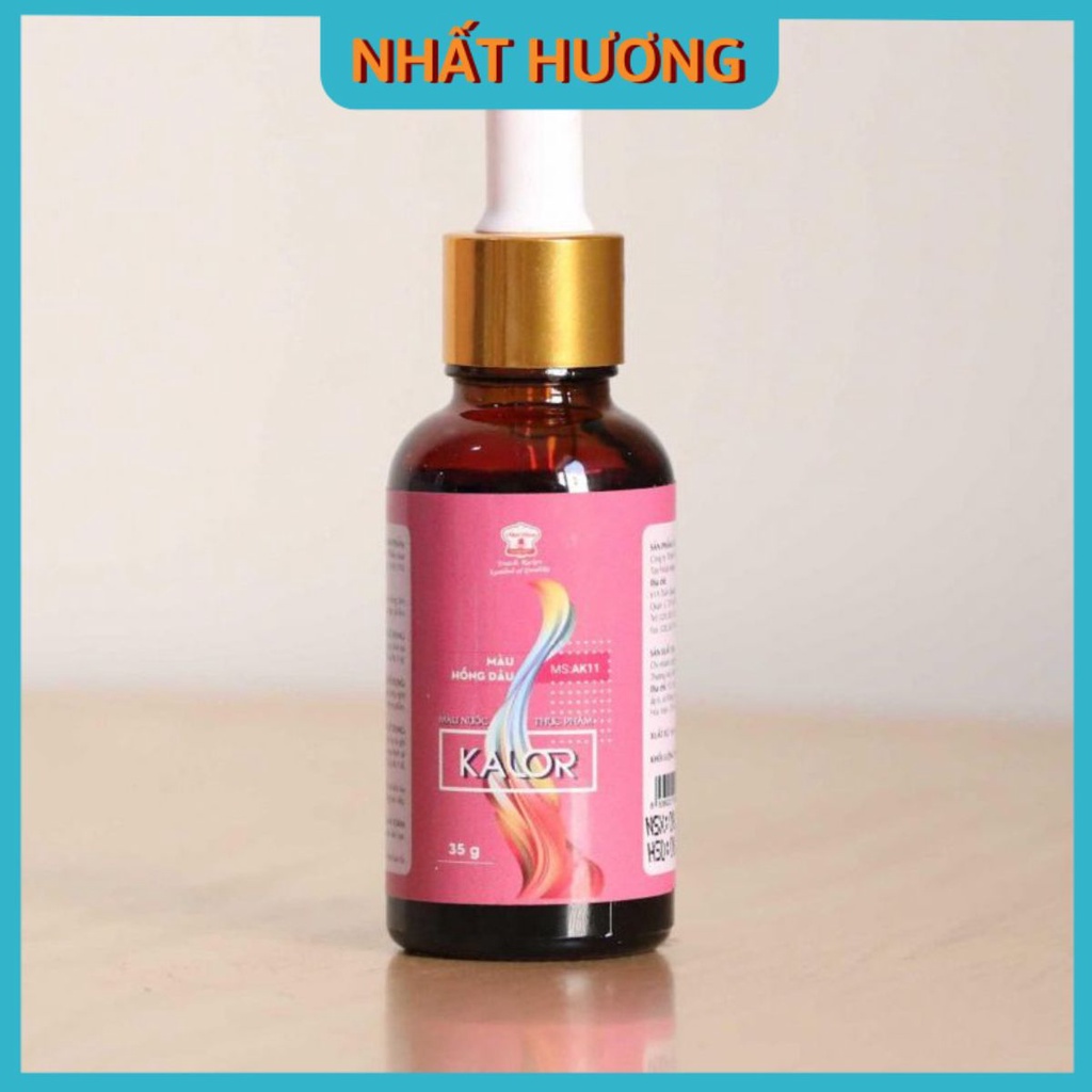 Màu Nước Thực Phẩm Màu Hồng Kalor 35gr