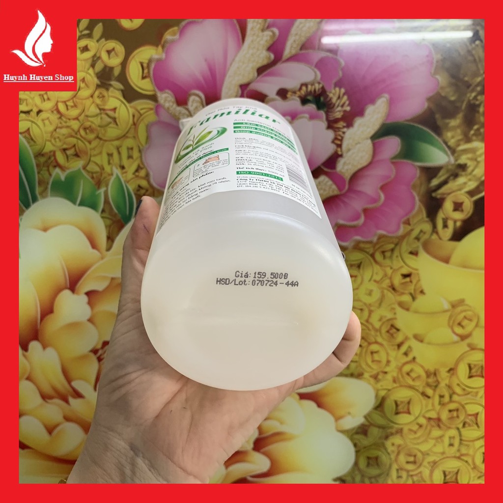 [chai lớn 1000ml] Gel rửa tay khô Familiar sát khuẩn hương trà xanh