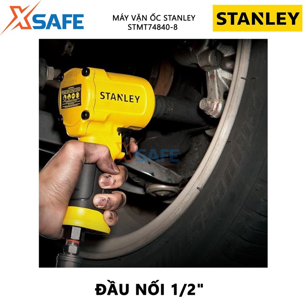 Máy vặn ốc bu-lông STANLEY STMT74840-8 Máy siết bu lông khí nén Tốc độ không tải 10000 vòng/phút, vặn mở ốc, bulong