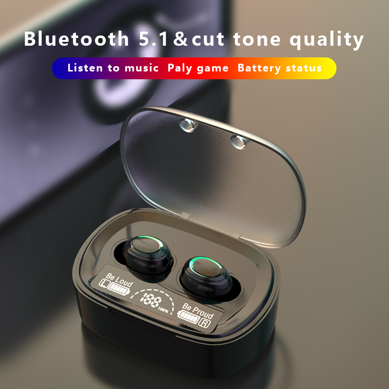 Tai Nghe Bluetooth 5.1 Không Dây Chất Lượng Cao Kèm Phụ Kiện