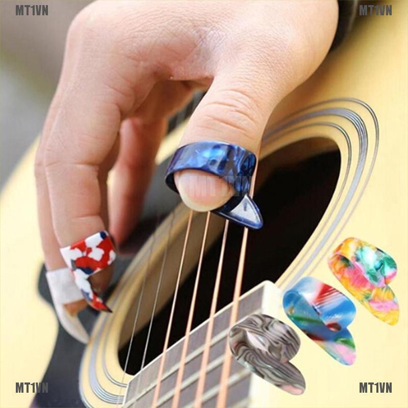 Bộ 4 phím đánh đàn guitar acoustic/guitar điện đeo ngón tay tiện dụng