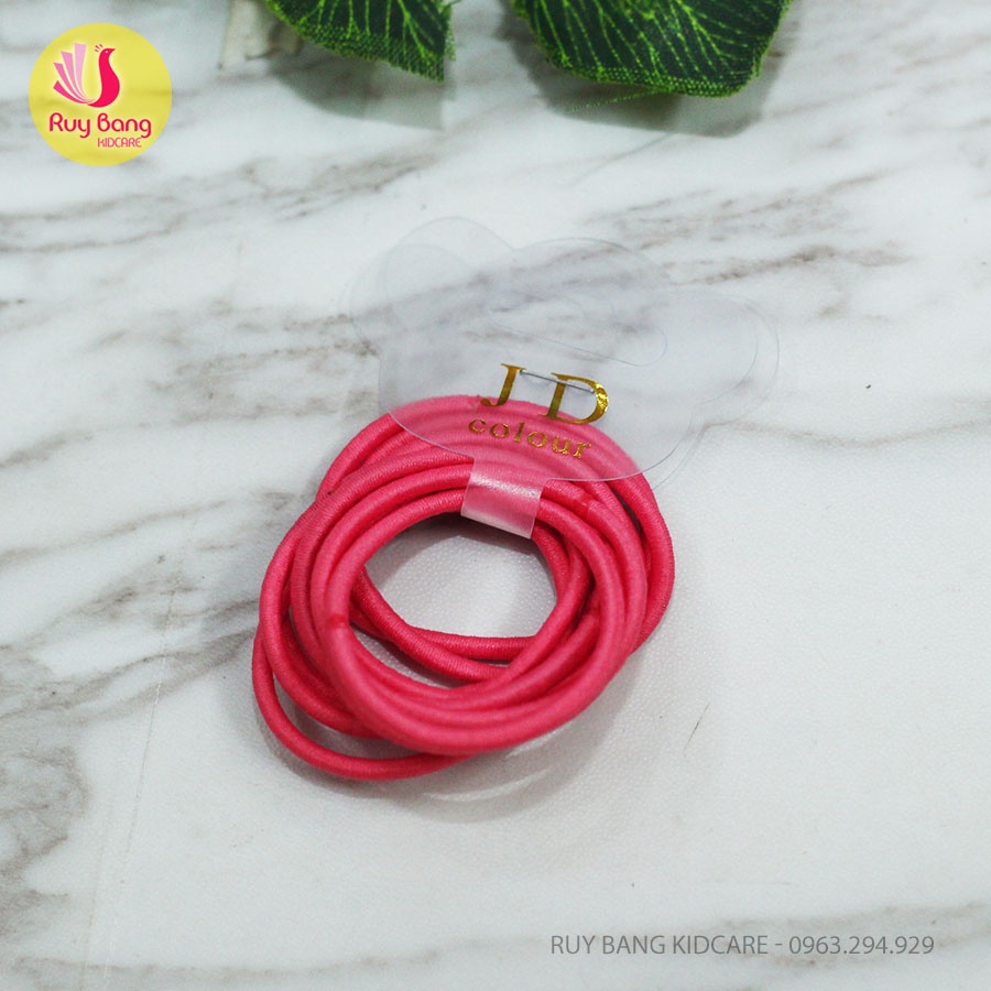 Dây buộc tóc trẻ em JD - Vỉ 10 chiếc