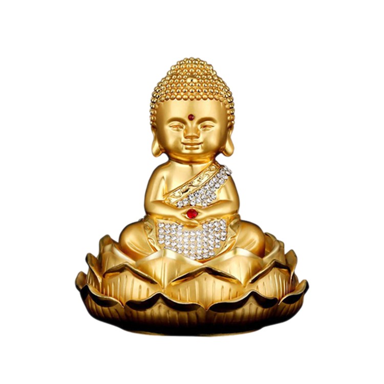 Tượng Phật đúc đồng cao cấp trang trí trên ô tô, xe hơi 72536
