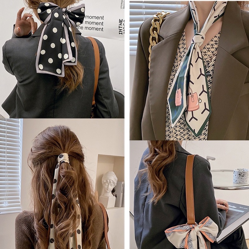 Băng Đô Lụa Thắt Nơ Mẫu Mới 2021