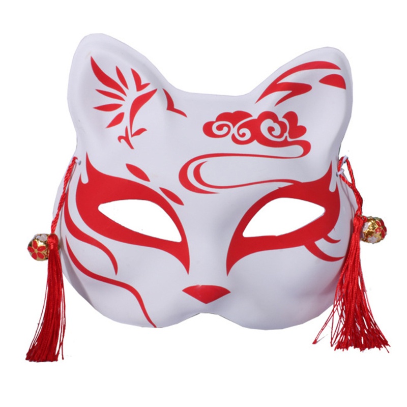 Yoi Anime Demon Slayer Foxes Vẽ Tay Trang Trí Lễ Hội Nhật Bản Nửa Mặt Kabuki Kitsune