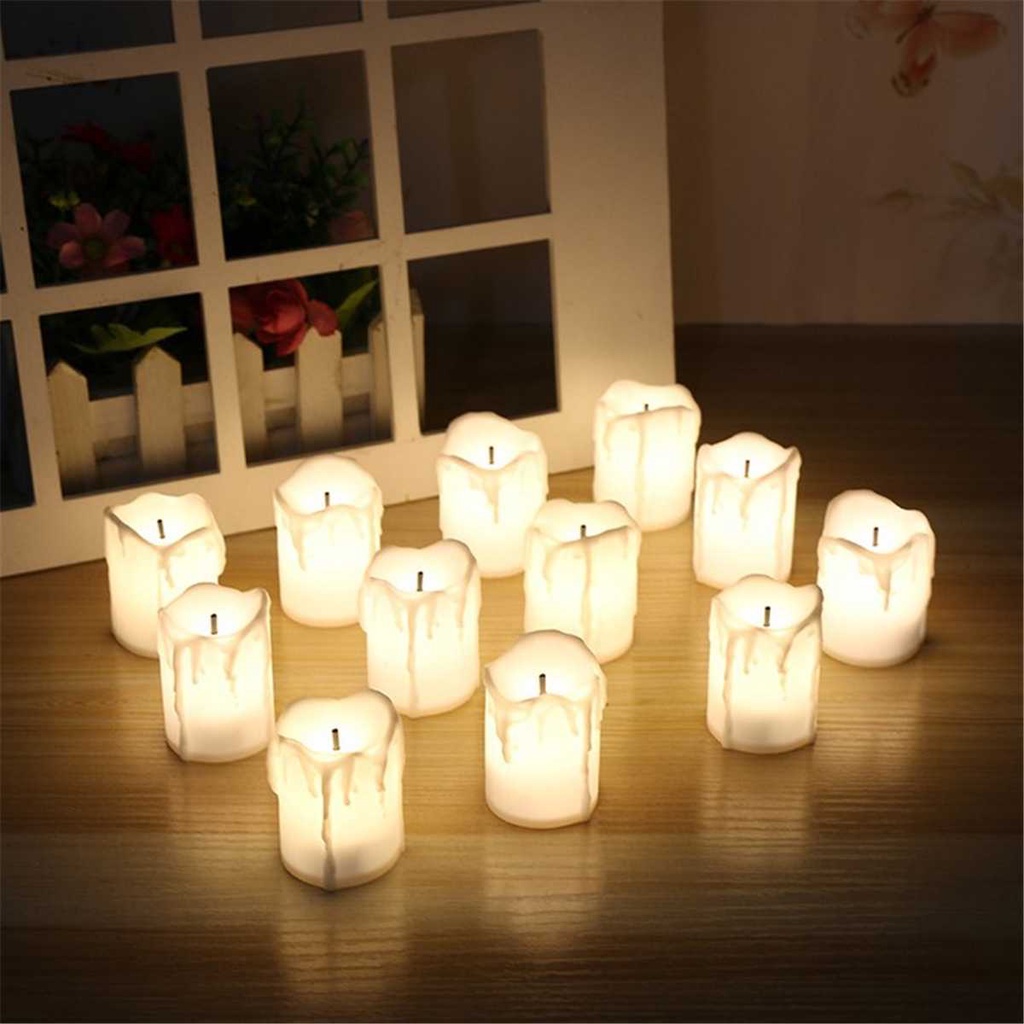 Đèn nến LED điện tử lãng mạn sáng tạo trang trí nhà ở/tiệc cưới/Giáng sinh