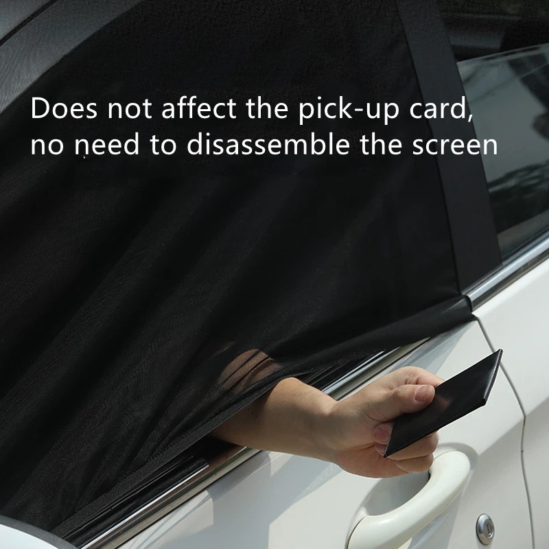 Set 2 / 4 Lưới Che Nắng / Muỗi / Tia UV Gắn Cửa Sổ Trước / Sau Xe Hơi Cho Bé / Cắm Trại