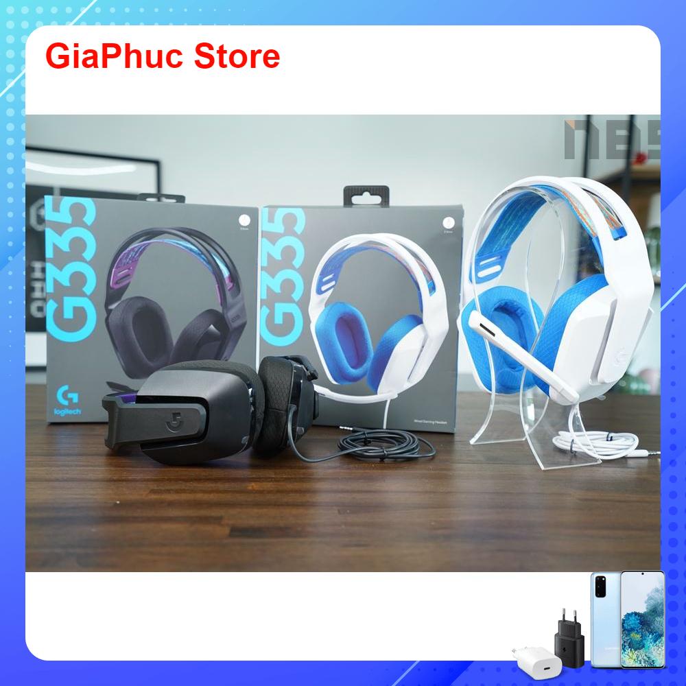Tai nghe game có dây Logitech G335 - Mic gập để Mute, Jack 3.5mm, Đệm tai Memory Foam, Nhẹ 240g, PC/ PS4 PS5/ Xbox/ N