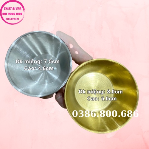 Dụng Cụ Spa Inox Mạ Vàng: Bát Spa Inox, Khay Inox Mạ Vàng Sang Trọng cao cấp