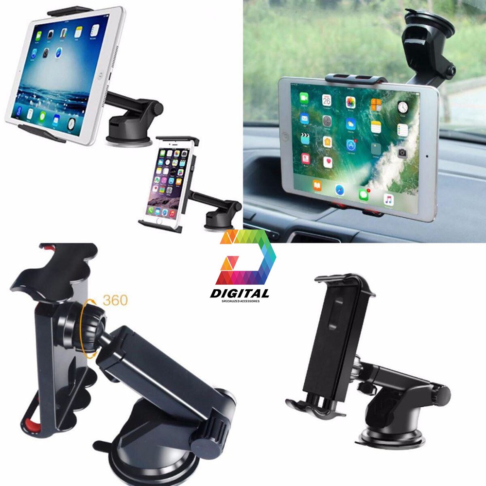 Giá Đỡ iPad Trên Ô tô Hít Chân Không Cao Cấp - iPad Holder For Car