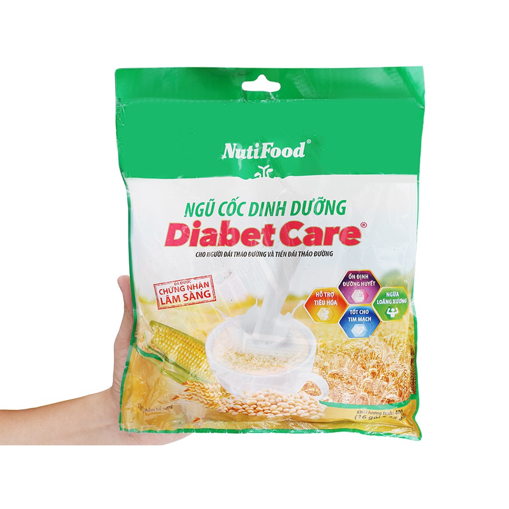 Ngũ cốc dinh dưỡng NutiFood Diabet Care cho người tiểu đường bịch 400g