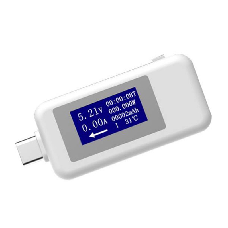 Máy đo USB Type-C Máy đo điện áp kỹ thuật số DC Máy đo điện áp Máy đo dòng điện Máy dò Ampe kế Bộ sạc dự phòng điện