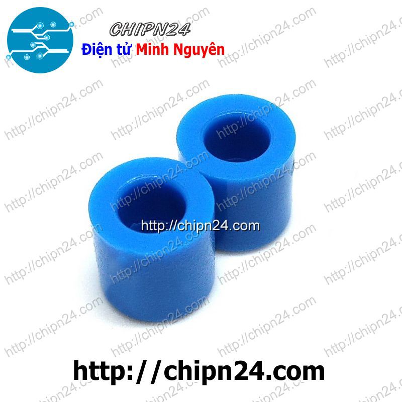 [10 CÁI] Nắp chụp nút nhấn vuông 6x6mm XANH DƯƠNG