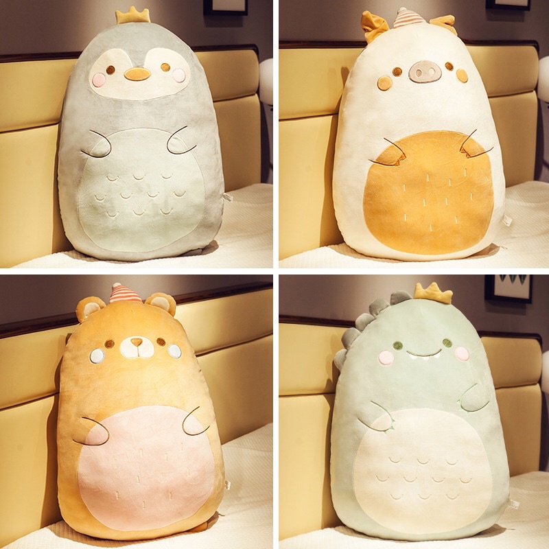 Gấu Bông Animal Size 50 Béo Ú Cute ,Gối Ôm Animal Vải Siêu Mềm Mịn