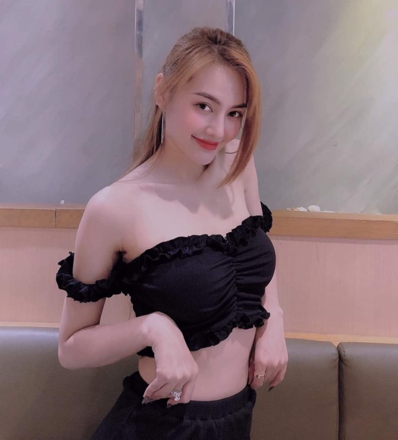 Áo bẹt vai viền bèo cực sexyN | BigBuy360 - bigbuy360.vn