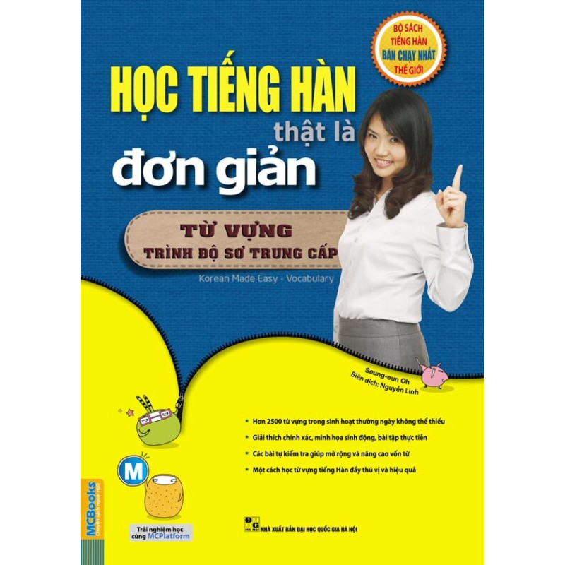 Sách - Học Tiếng Hàn Thật Là Đơn Giản - Từ Vựng Sơ Trung Cấp