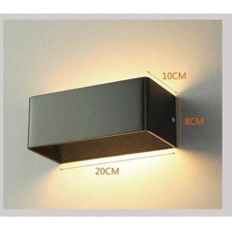 Đèn hắt tường 2 đầu kiểu dáng hiện đại size 25cm 30cm TN185 7w -12w