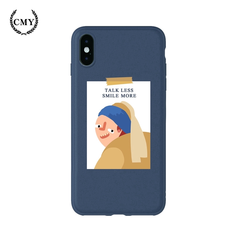 Ốp lưng silicon TPU in hình cô gái vui nhộn cho iPhone11/11Pro 11pro Max X XR XS XS MAX 6 7 8 plus SE | BigBuy360 - bigbuy360.vn