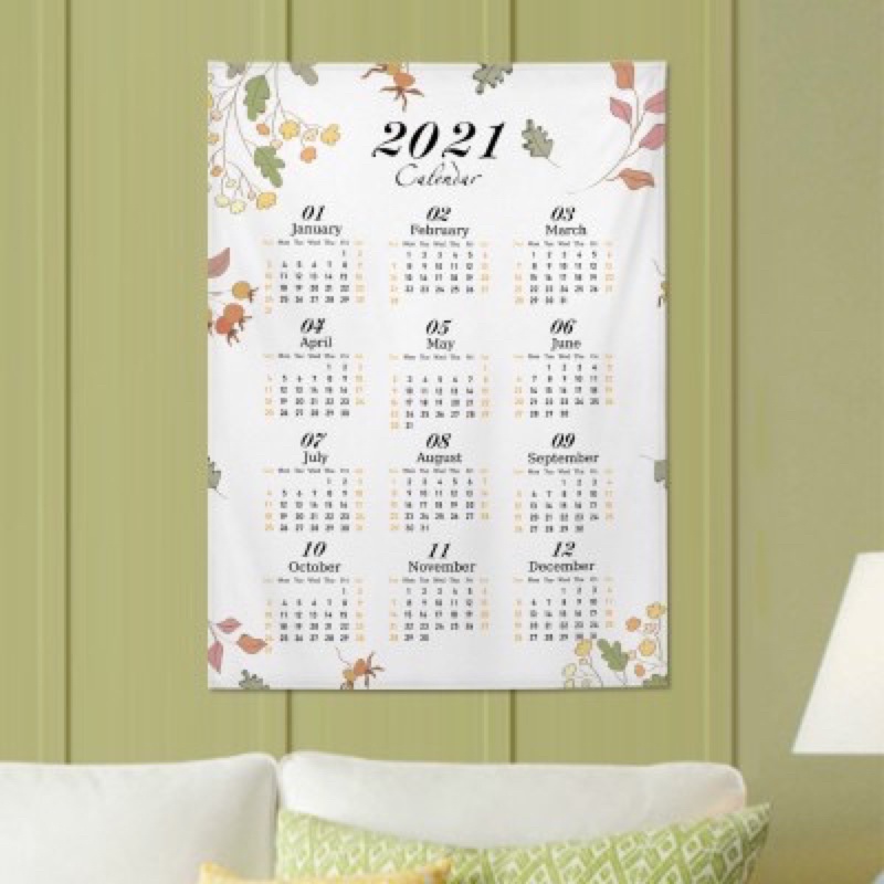  Lịch 2021 - Lịch vải treo tường -may.decor-