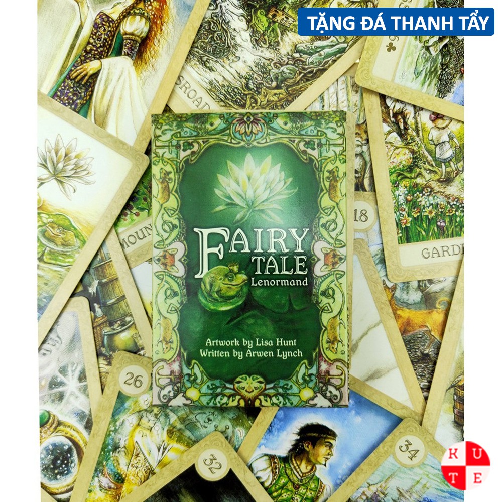 Bài Oracle Fairy Tale Lenormand 38 Lá Bài Tặng Đá Thanh Tẩy C173