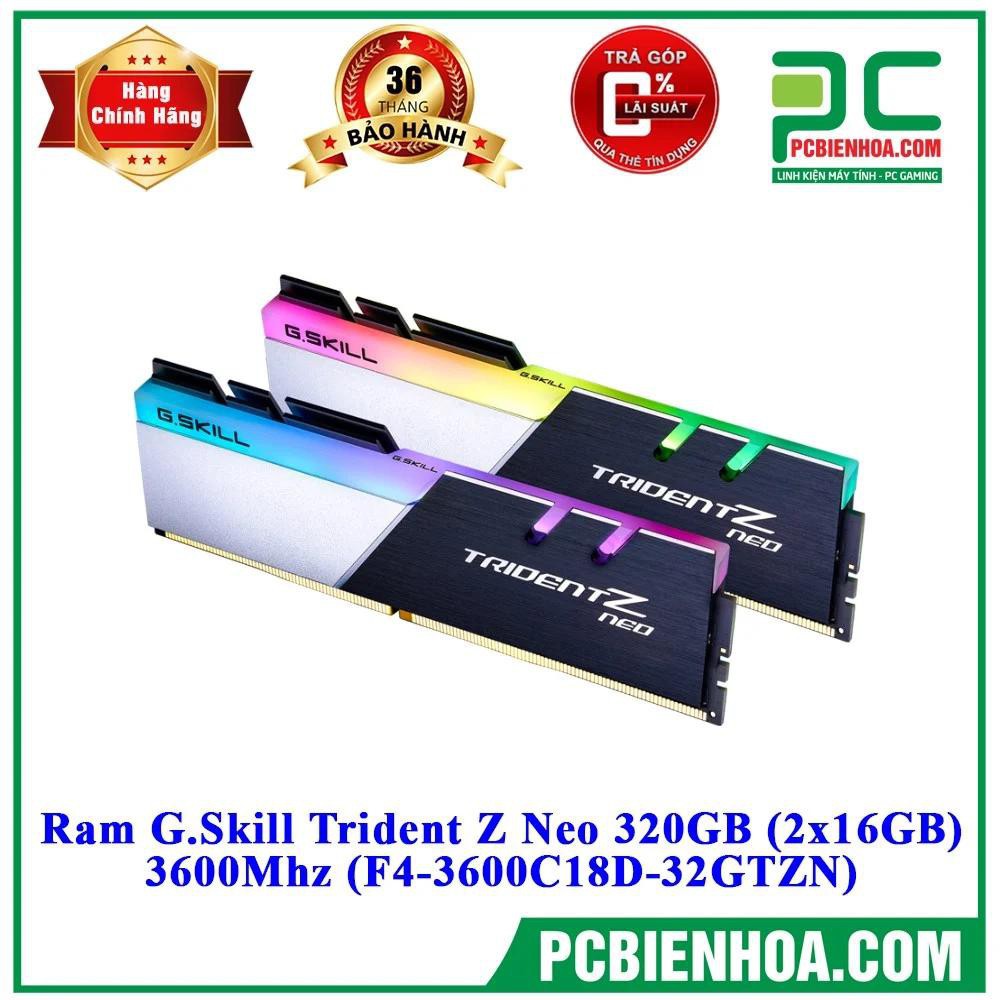 RAM Desktop Gskill Trident Z RGB (F4-3000C16D-32GTZR) 32GB (2x16GB) DDR4 3000MHz 95