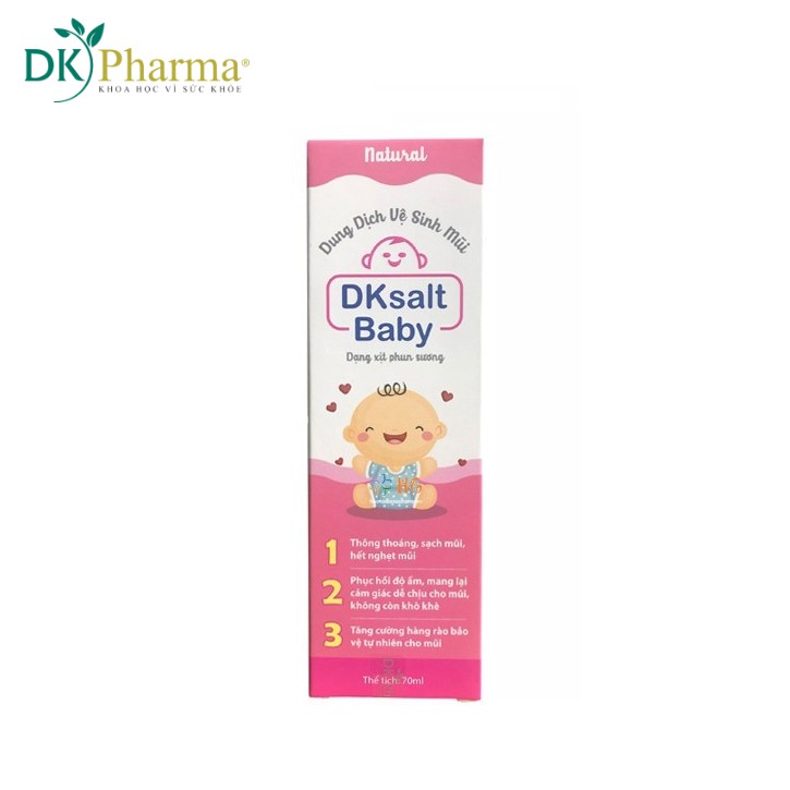 Polikid | DKSalt BaBy ® 70ml - Xịt Muối Biển Phun Sương Cho Bé Dkpharma