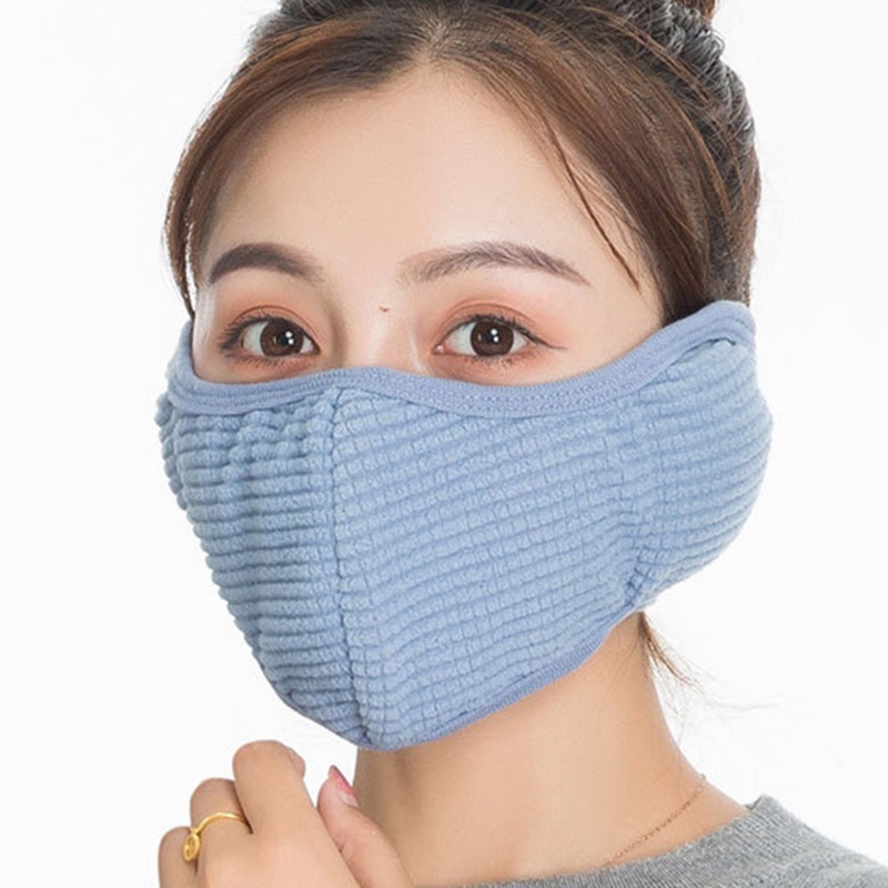 (Hàng Mới Về) Khẩu Trang Chống Bụi Chống Gió Thoáng Khí Hai Trong Một Dùng Khi Lái Xe Vào Mùa Đông