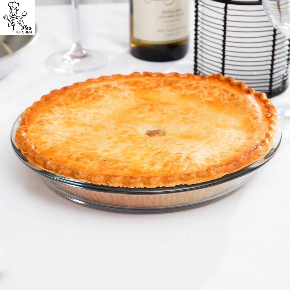 Khuôn Bánh Pie Khay Nướng Thực Phẩm Thủy Tinh Cường Lực Chịu Nhiệt Đường Kính 25 cm Anchor Hocking USA