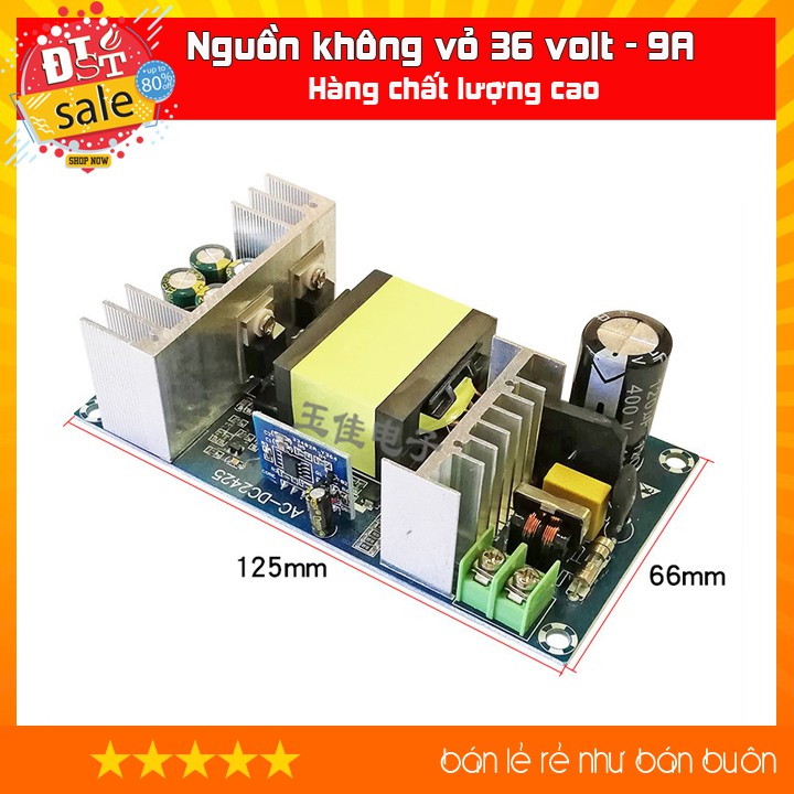 Nguồn không vỏ 36 volt - 9A hàng chất lượng làm nguồn đa năng, âm thanh, trạm hàn ...