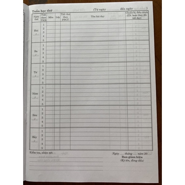 Lịch Báo Giảng Cấp 2-3