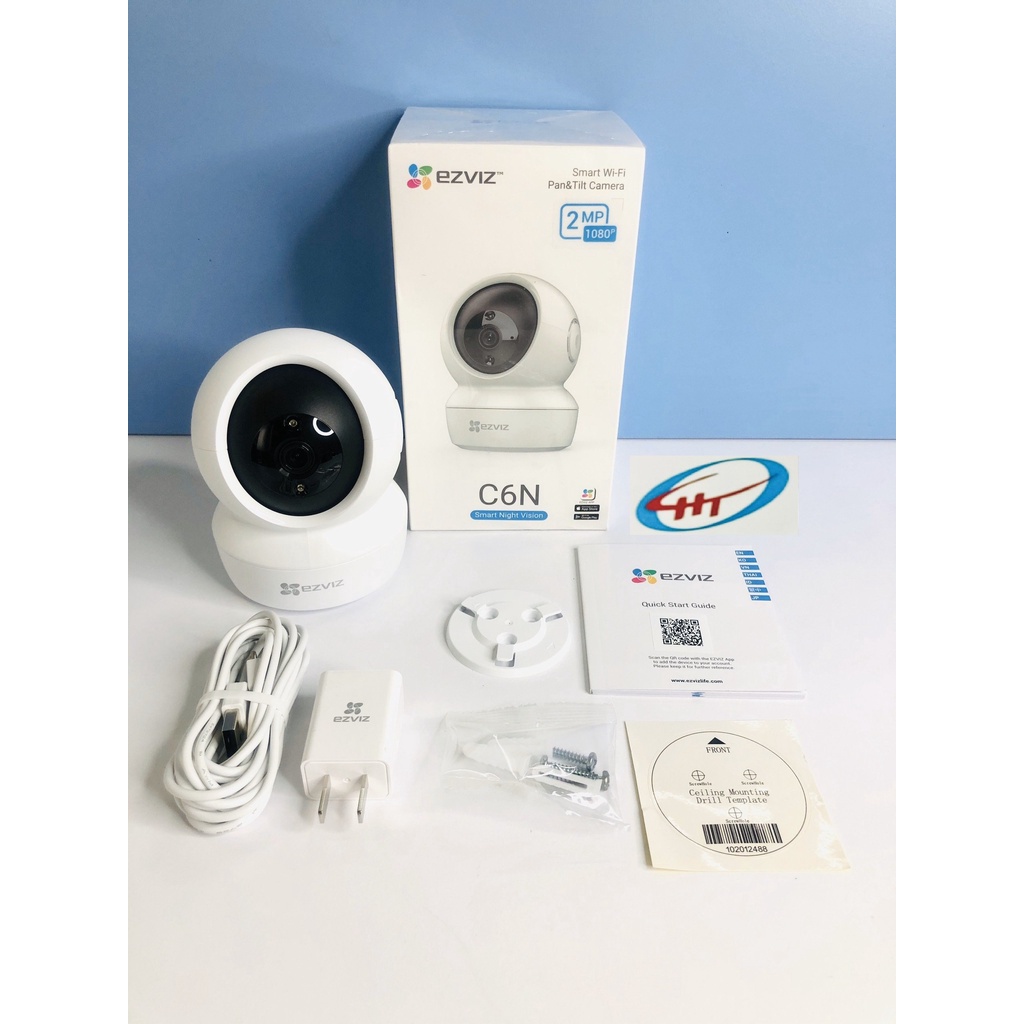 Camera IP WIFI trong nhà xoay 360 Ezviz C6N 1080p 2M, C6N 4MP 2K C1C-B TY1 2M chính hãng, bảo hành 24 tháng