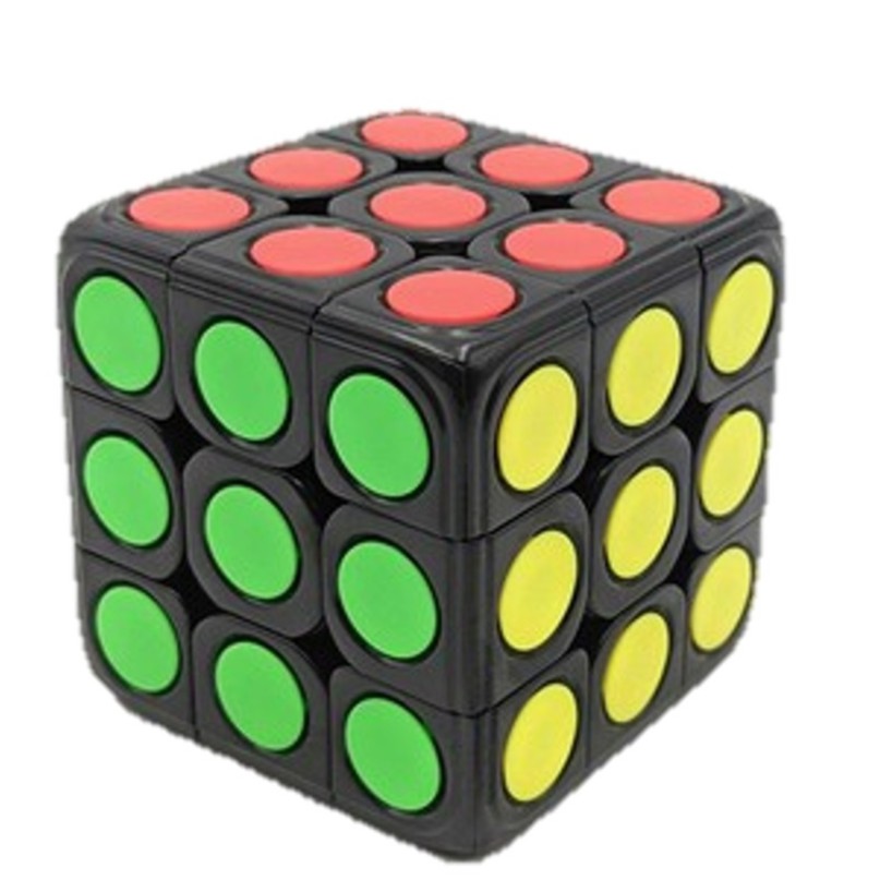 Rubik 3x3 Chấm Bi - Rubic 3 Tầng Stickerless (RB003)