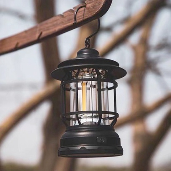 Đèn Retro LED xài pin AA cắm trại du lịch trang trí