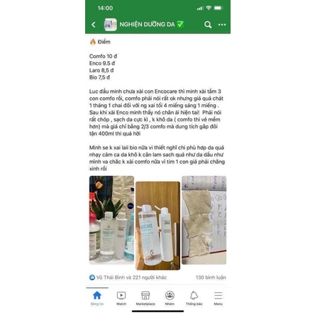 Nước tẩy trang Endocare 400ml [Bill pháp] | BigBuy360 - bigbuy360.vn