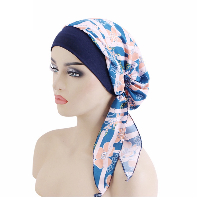 Mũ Turban Trùm Đầu Chất Liệu Co Giãn Phong Cách Turban Dành Cho Nữ