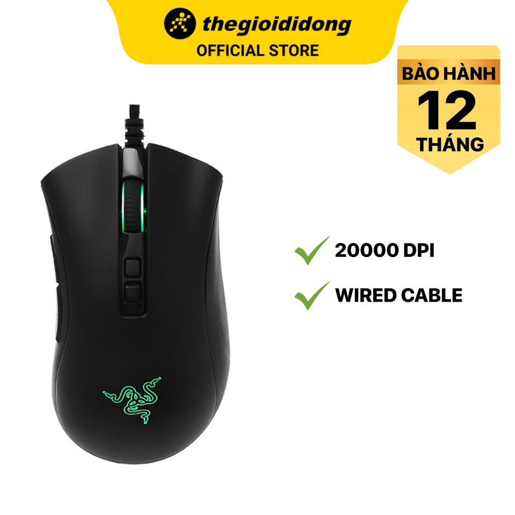 Chuột Có Dây Gaming Razer DeathAdder V2 Đen 20000 DPI - Hàng chính hãng - BH 24 tháng