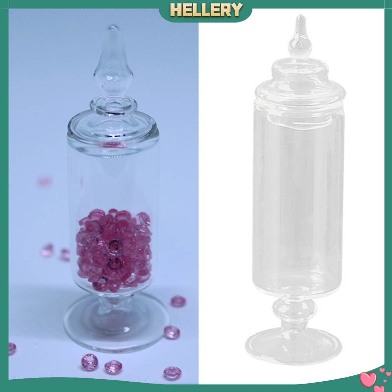 Lọ thủy tinh đựng kẹo tỉ lệ 1/12 cho nhà búp bê