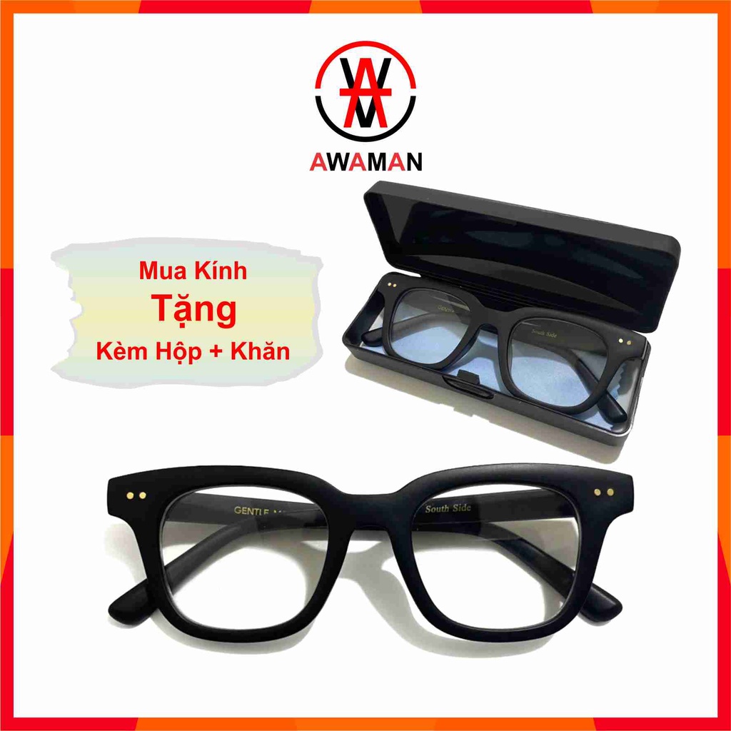 Gọng Kính GM Hàn Quốc Thời Trang Nam Nữ (Đen Nhám)