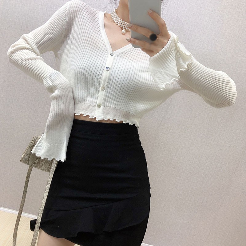 Áo Khoác Cardigan Tay Dài Cổ Chữ V Chống Nắng Thời Trang Cho Nữ | BigBuy360 - bigbuy360.vn