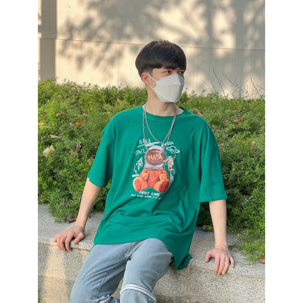 Áo thun tay lỡ nam nữ MEANSTORE phông in hình cotton vải mát form rộng phong cách Ulzzang - Ảnh thật